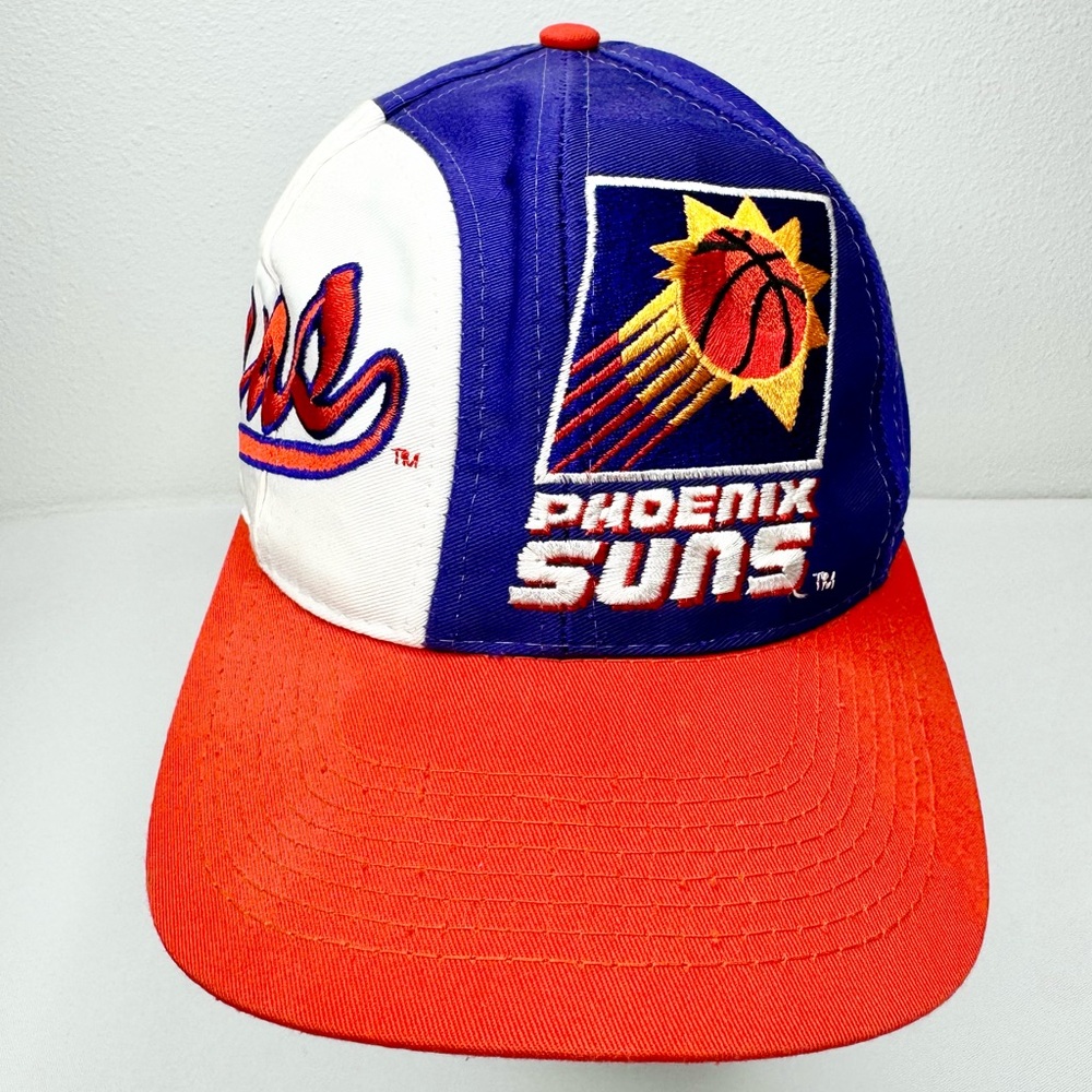 Vintage Phoenix SUNS 90s NBA Logo Athletic snapback spellout hat baseball cap